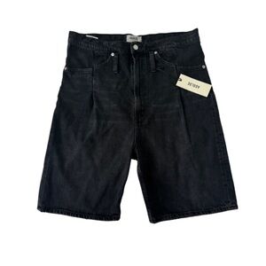 AGOLDE Black Denim High Rise Shorts Size 28